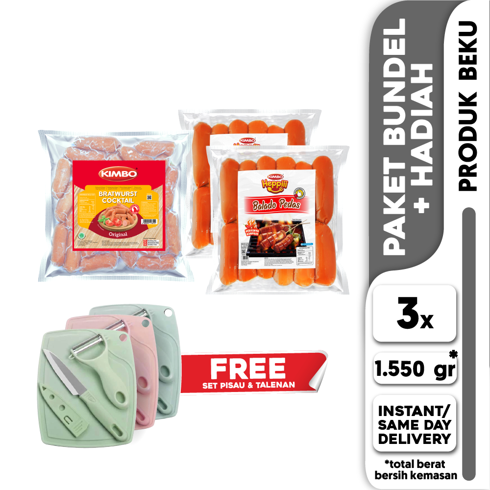 

Paket KIMBO Bunda Nikmat + FREE Set Pisau Talenan
