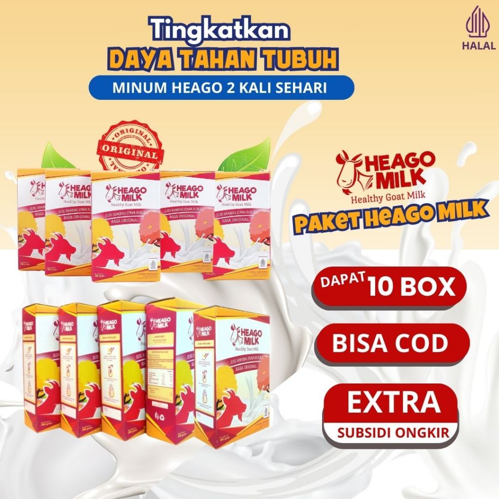 

RESELLER HEAGO - DAYMILK Susu Kambing Etawa Solusi Asma Bronkitis Sesak Napas Asam Lambung Asam Urat