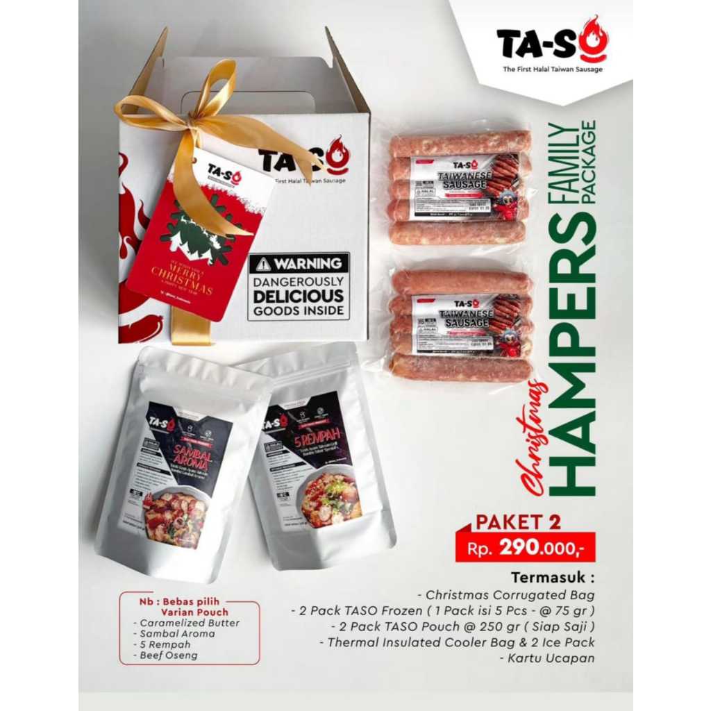 

Hampers Natal Sosis Ayam Taiwan TASO - Christmas Hampers Family Package Paket 2