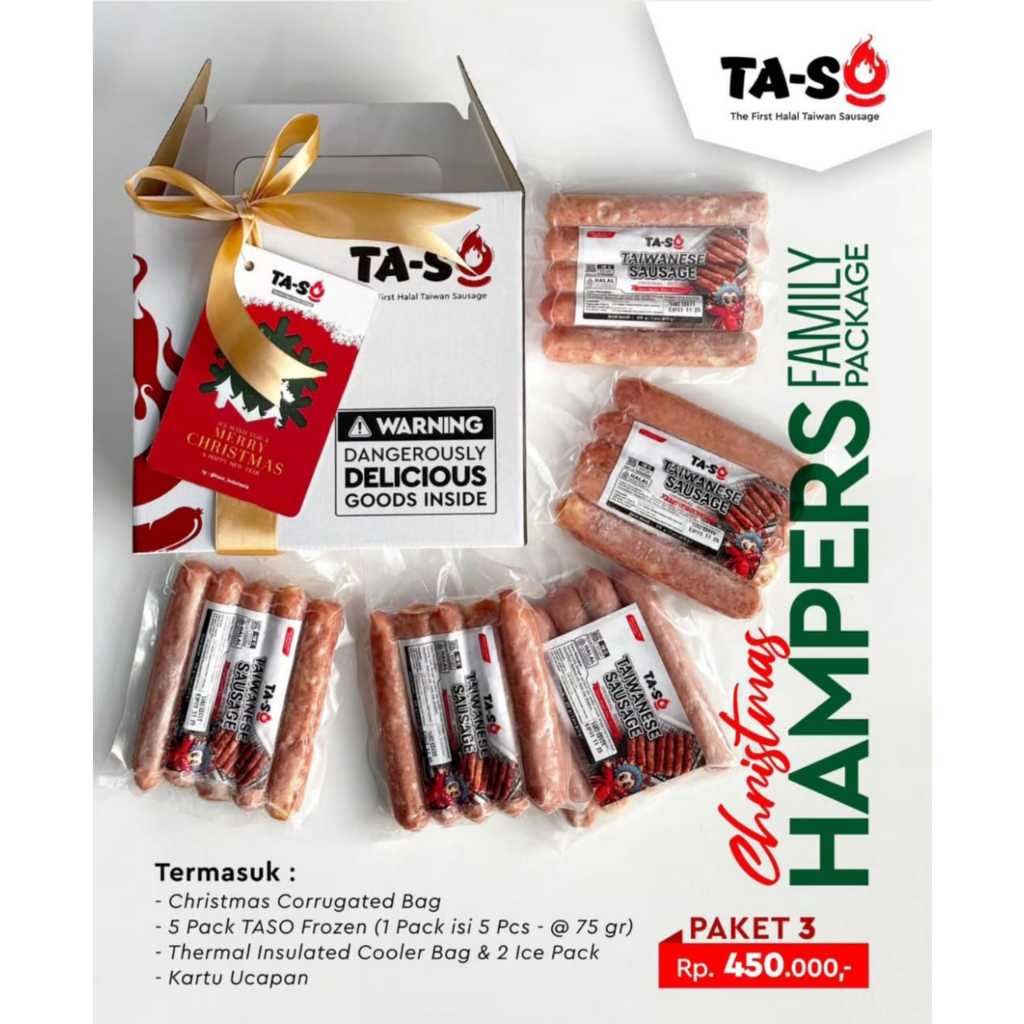 

Hampers Natal Sosis Ayam Taiwan TASO - Christmas Hampers Family Package Paket 3