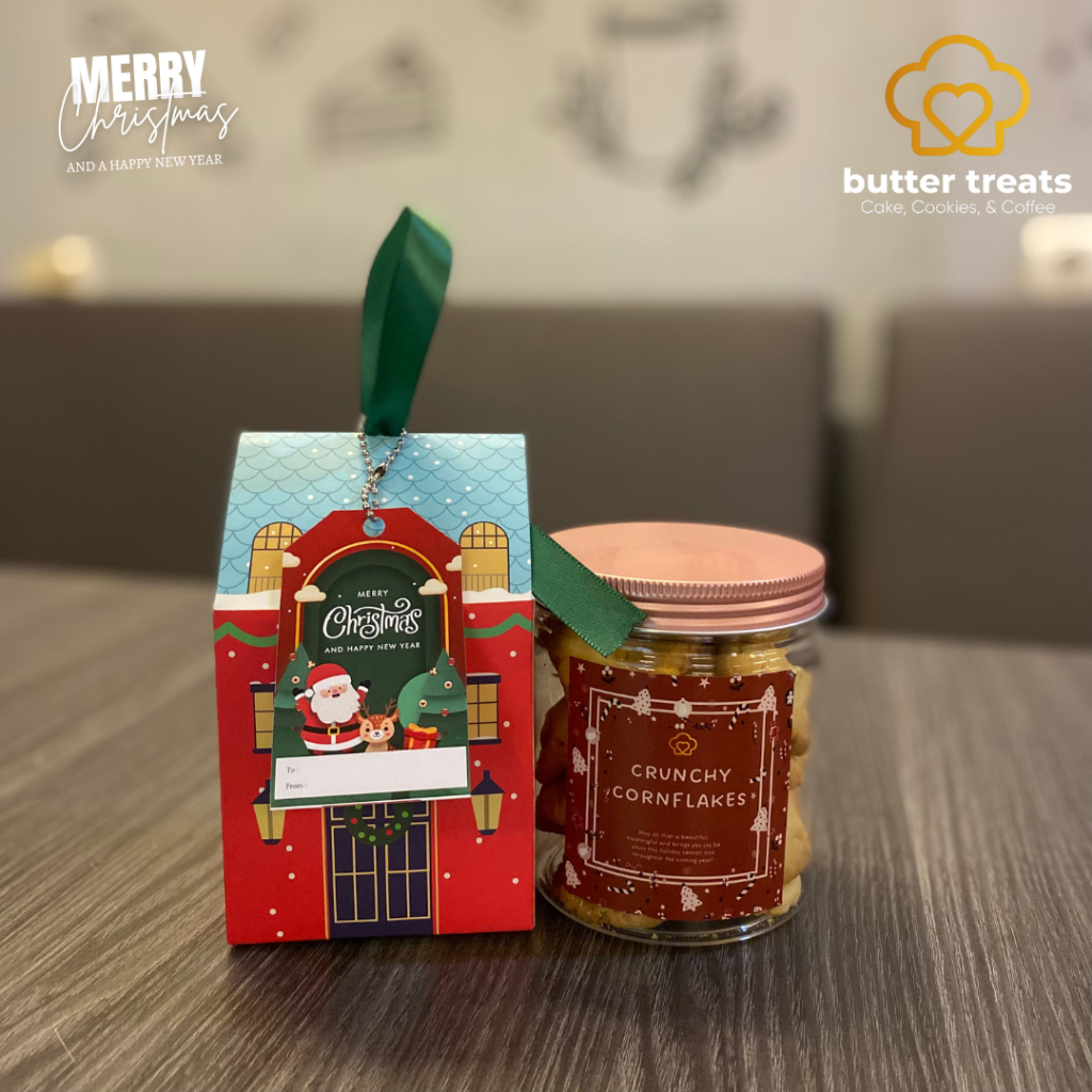 

Hampers Natal Gable Box isi Cookies Jar by Butter Treats / Hampers Christmas