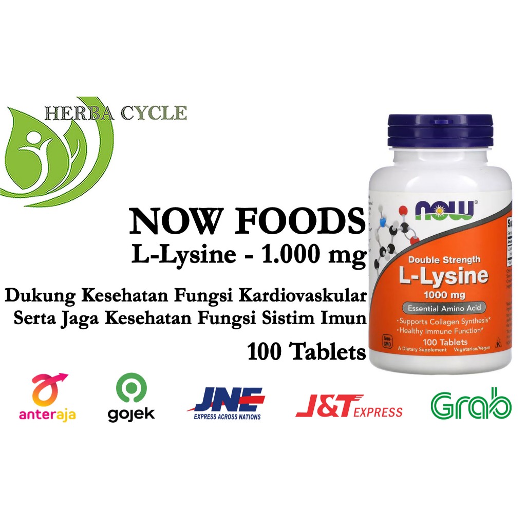 Now Foods L Lysine 1000 mg 100 Tab Now Food Lysine Now Lysine USA