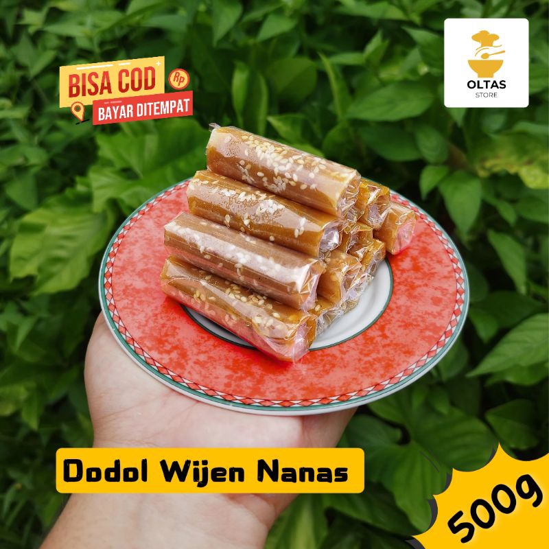 

Dodol Wijen Nanas Lejiit 500g / Dodol Wijen Asli Sunda / Dodol Tanpa Pemanis dan Pengawet Buatan