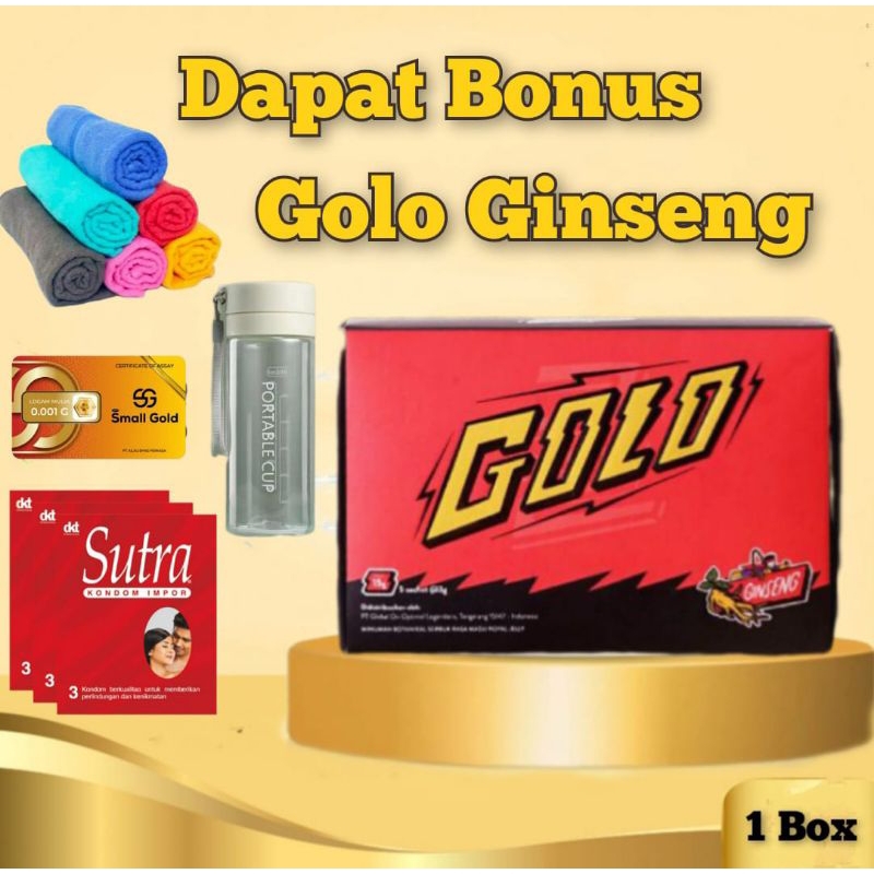 GOLO GINSENG 1 BOX ISI 5 SACHET ORI