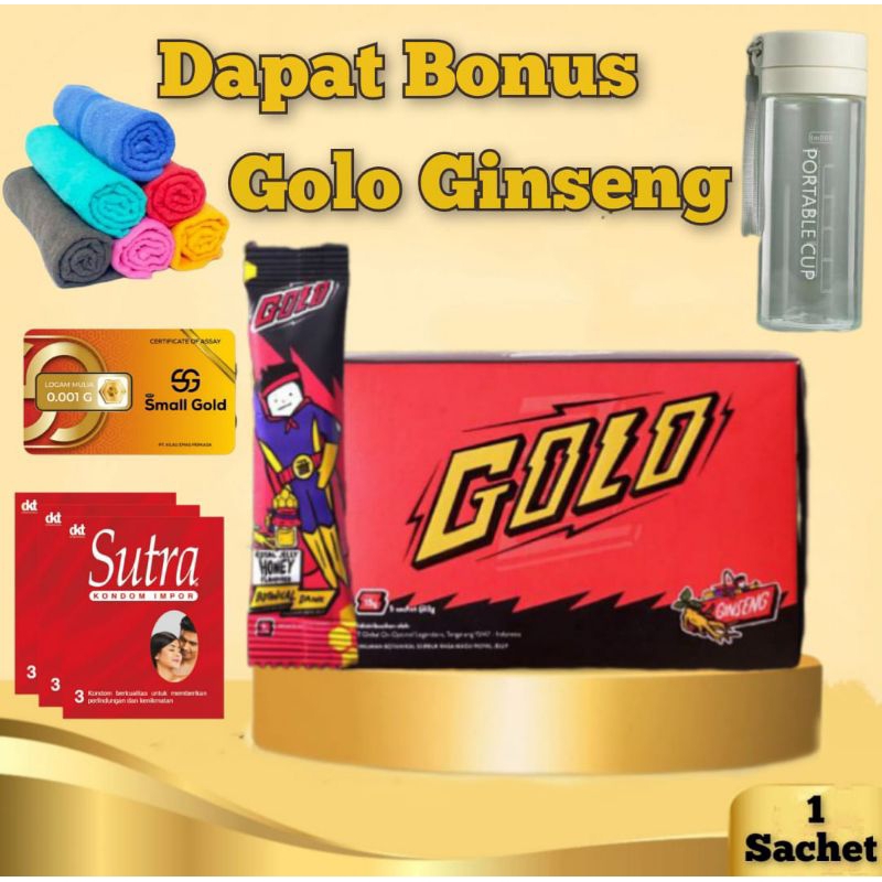 GOLO GINSENG 1 SASET RASA MADU ROYAL Jelly