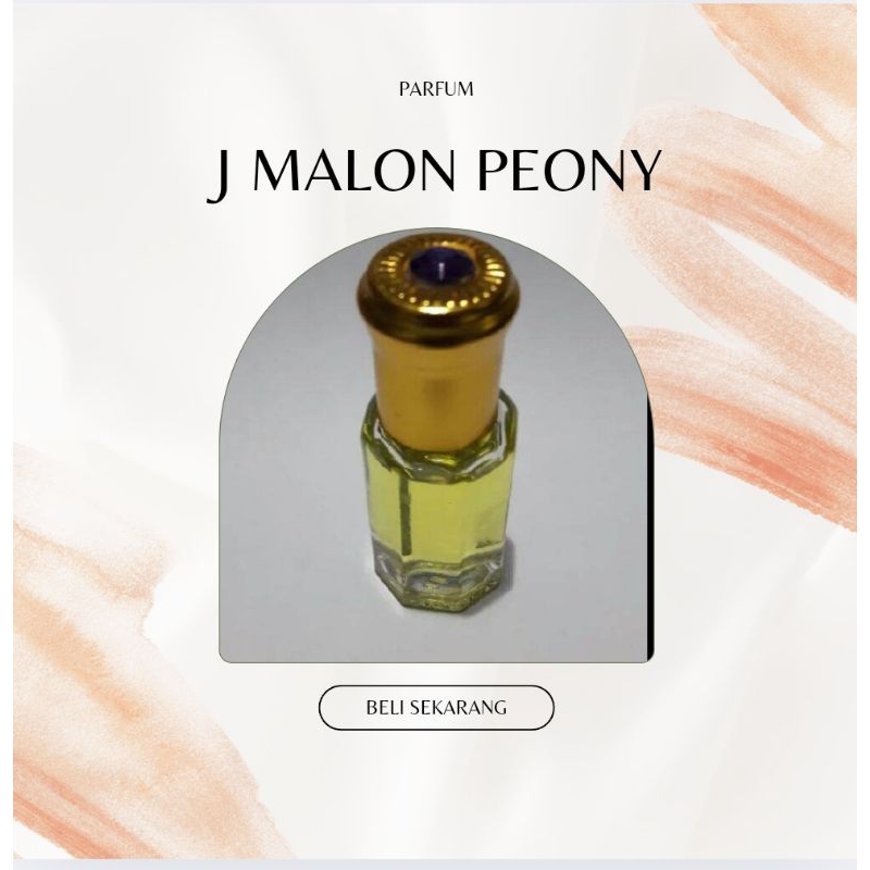 Parfum J MALON PEONY - Parfum bunga tahan lama Perfect Peony