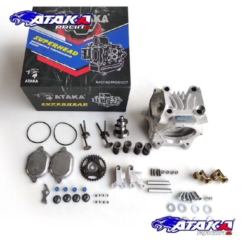 Blok head 4 klep 19/22,21/24,24/27 porting cnc mio sporty,smile,fino karbu,soul,nouvo,jupiter z atak