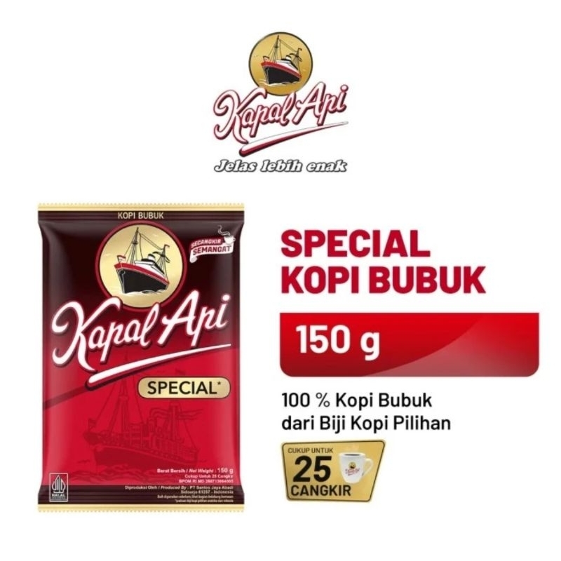 

kopi kapal api spesial bubuk kemasan 150gr