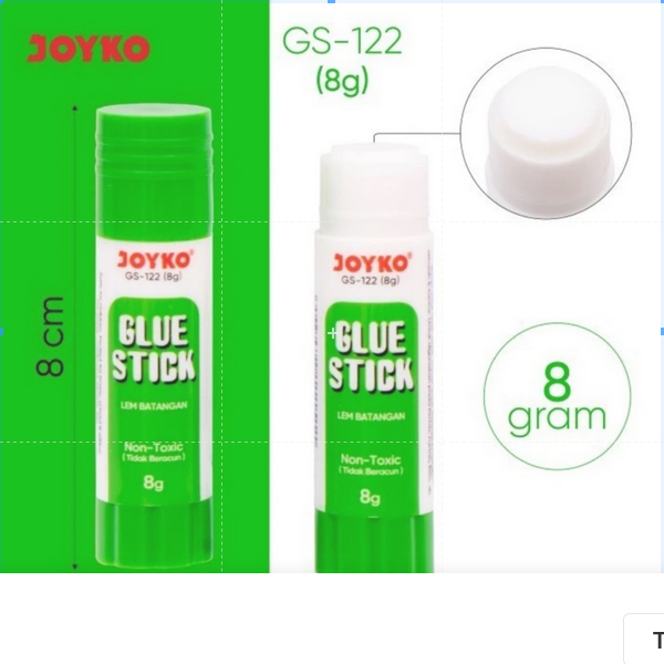 

( 1 PACK ) Glue Stick Lem Batang Joyko GS-122 8 gr Lem Body Hijau 1 PACK ISI 12 BIJI