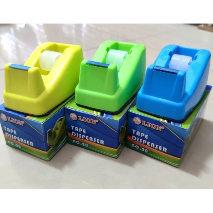 

Lion Tape Dispenser Kecil No 20 / Pemotong Isolasi / Tempat Solasi Kecil