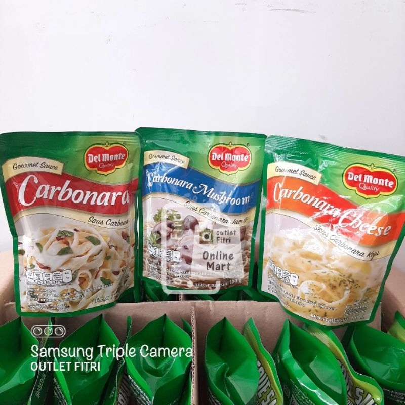 

DELMONTE GOURMET SAUCE CARBONARA / SAUSE SPAGETHI