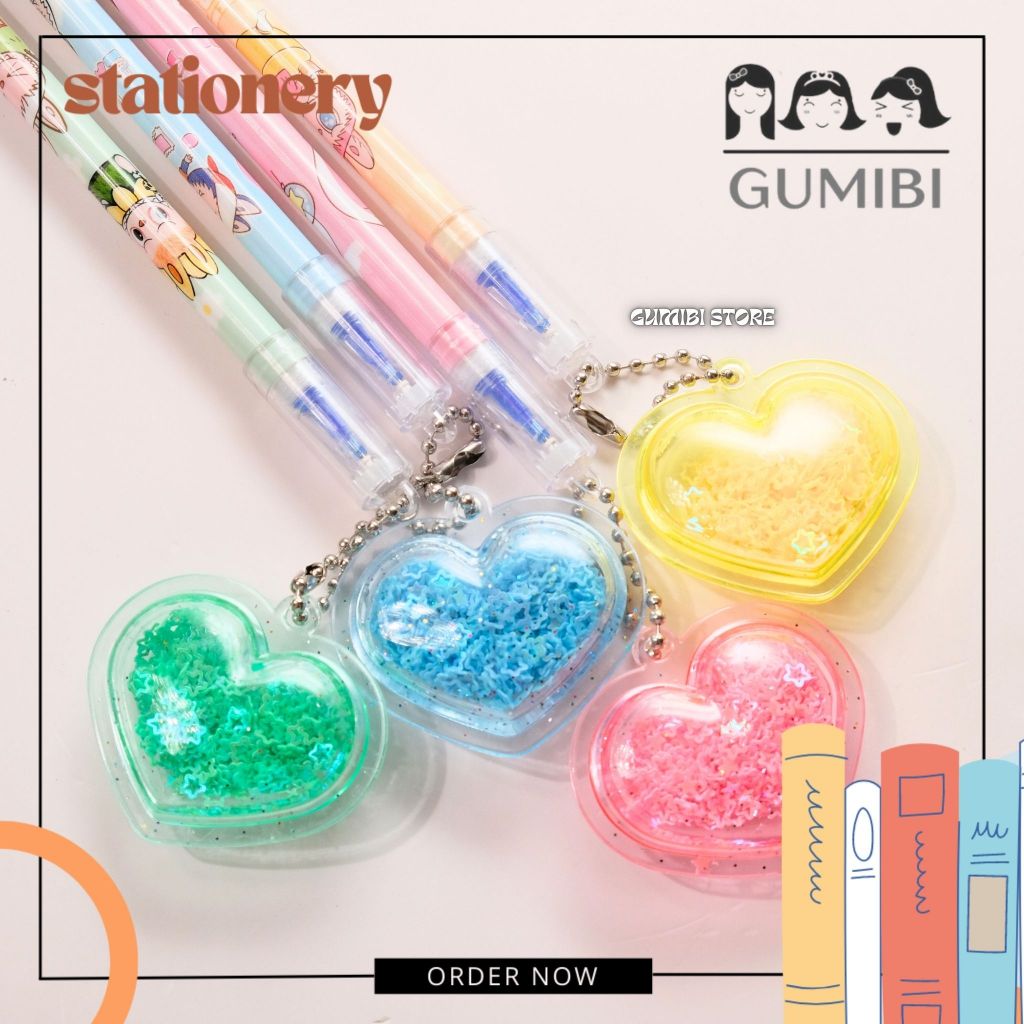 

PULPEN GANTUNGAN HATI GLITTER LABUBU PEN GEL LABUBU PULPEN GANTUNG PENA LABUBU LUCU TERMURAH