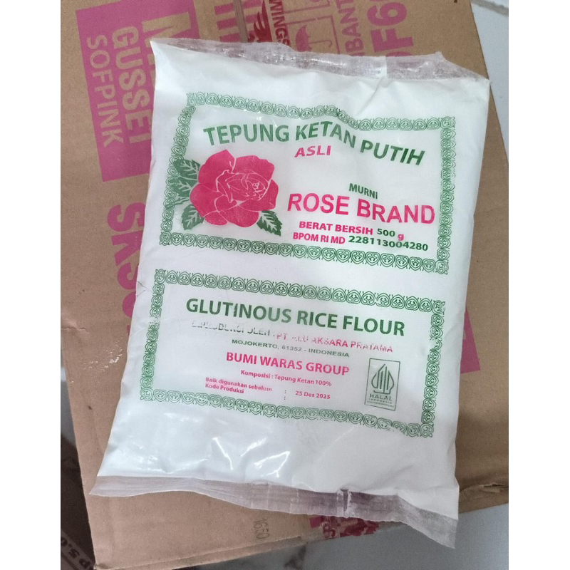 

Tepung ketan putih rosebrand 500gram