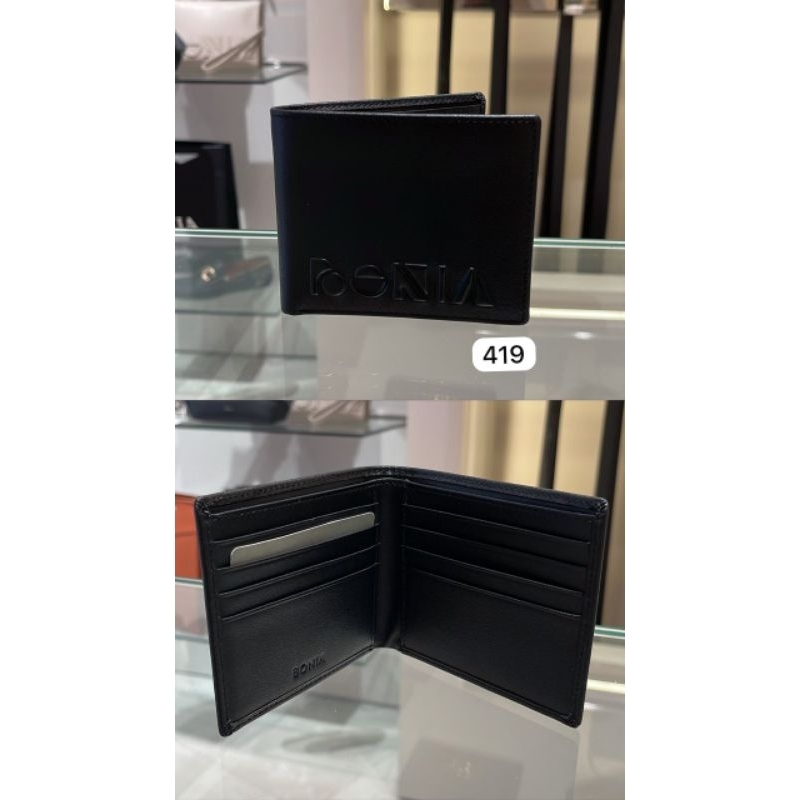 dompet pria hitam embos bonia