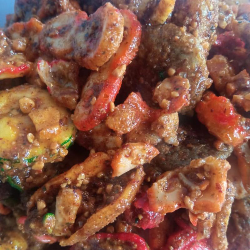 

kerupuk seblak bumbu kacang