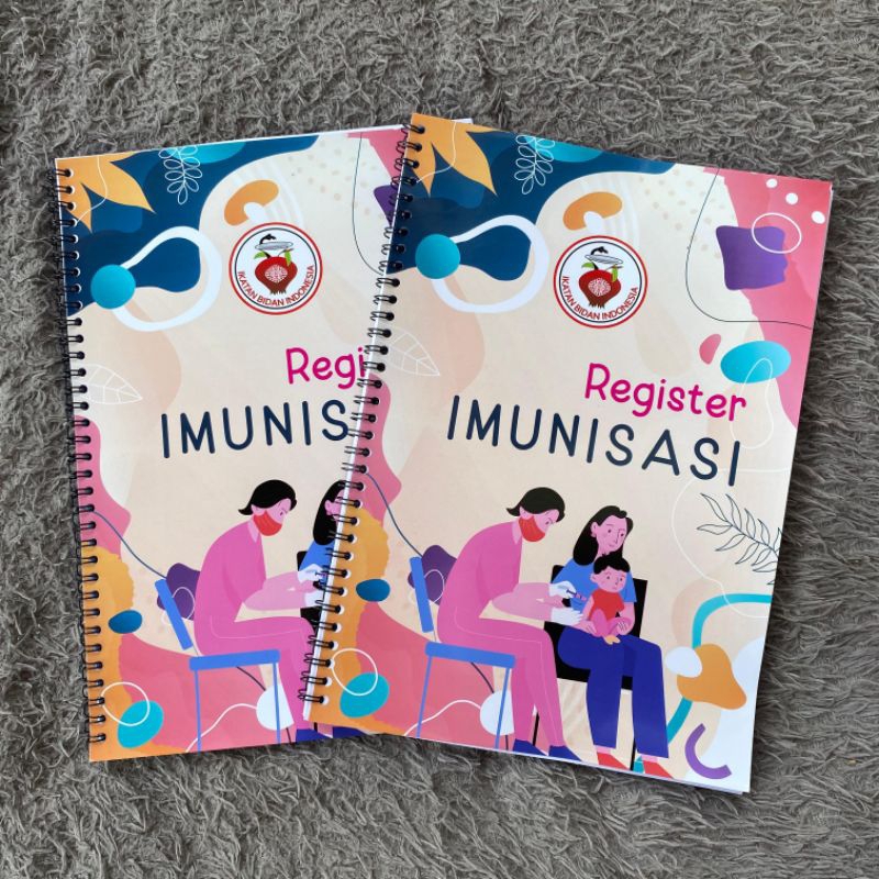 

Buku Register Bidan Imunisasi Ukuran A4 Spiral