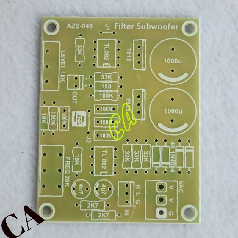 PCB FILTER SUBWOOFER FIBER