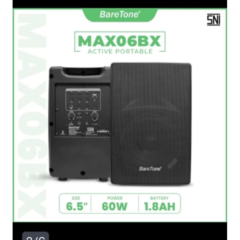 Speaker aktif portable Baretone Max 06 BX tws