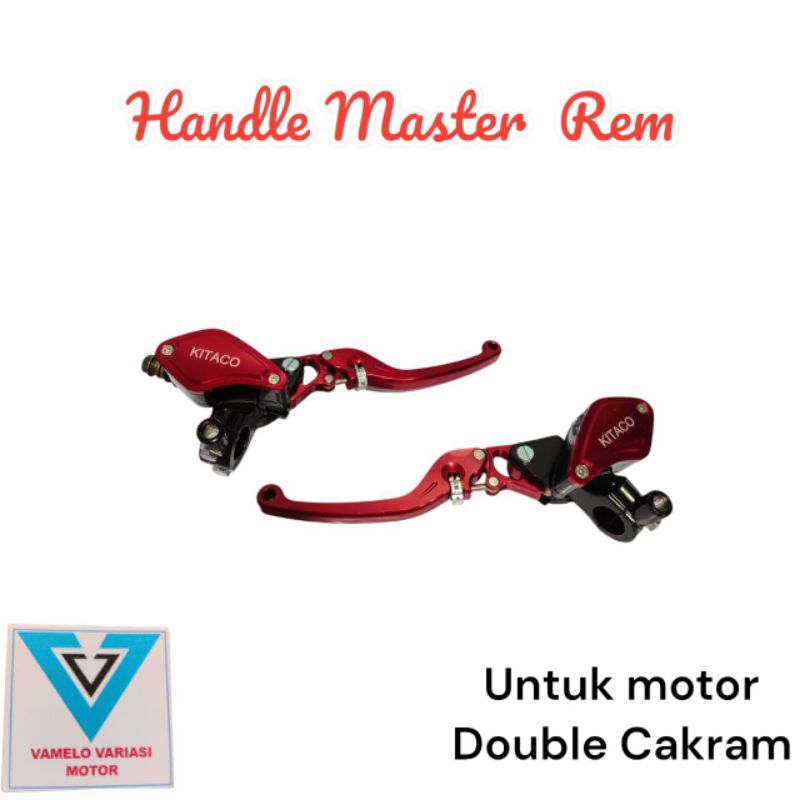 HANDLE MASTER REM KITACO TABUNG OVAL KOMPLIT HANDLE REM KANAN KIRI 2 TABUNG OVAL NMAX PCX VARIO 160 