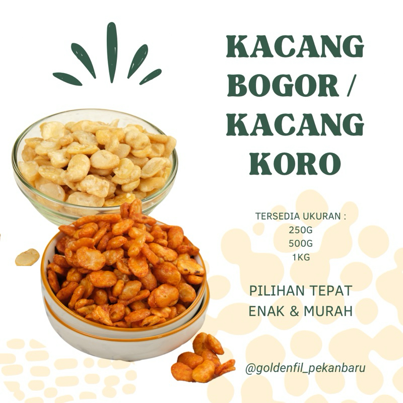 

Kacang bogor / kacang koro kupas 250g - 1kg