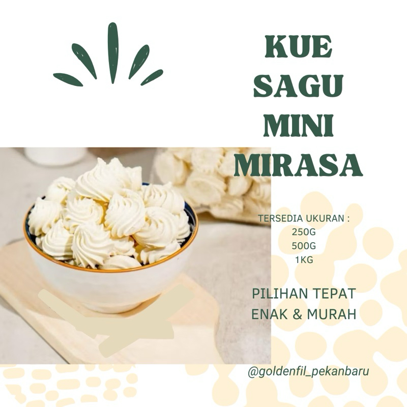 

Kue sagu mini 250g - 1kg