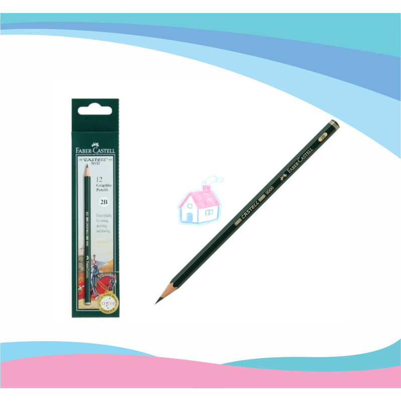 

(1 Pcs) Pensil 2B Faber Castell Hijau 9000 | sikiki store