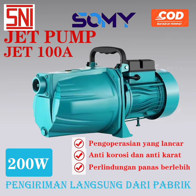 Pompa Air Jetpump JET Pump SOMY JET100A set komplit (jet pump 40 meter)