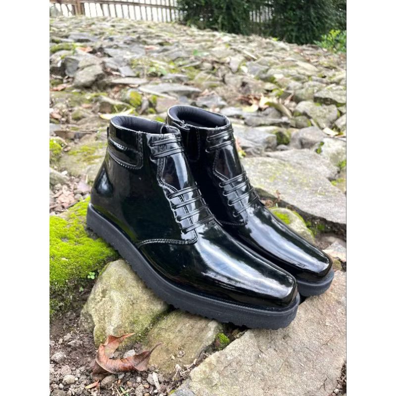 Sepatu PDH dinas polri tni security kilap sol radial