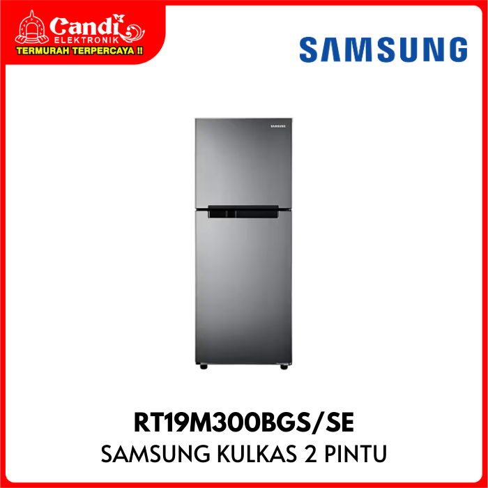 SAMSUNG Kulkas 2 Pintu Kapasitas 208 Liter  RT19M300BGS/SE