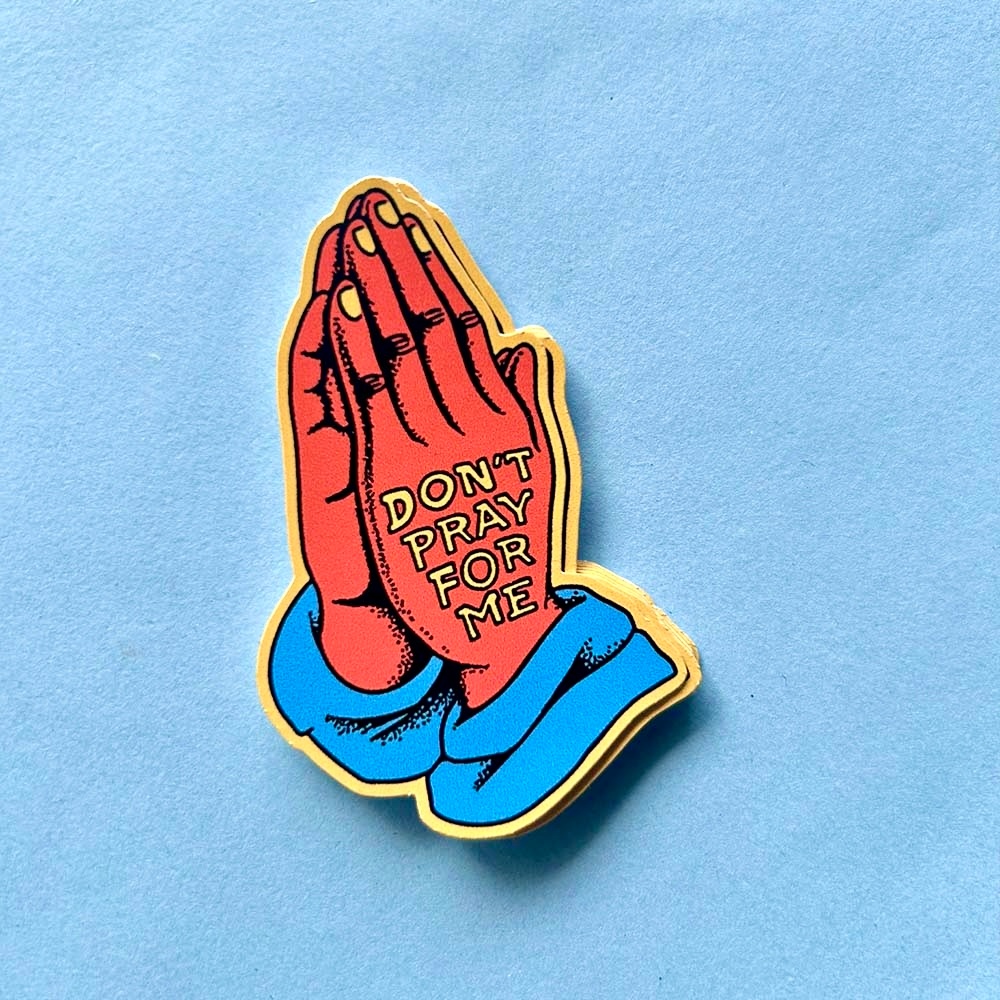 

Praying Hand - Vinyl Sticker UV