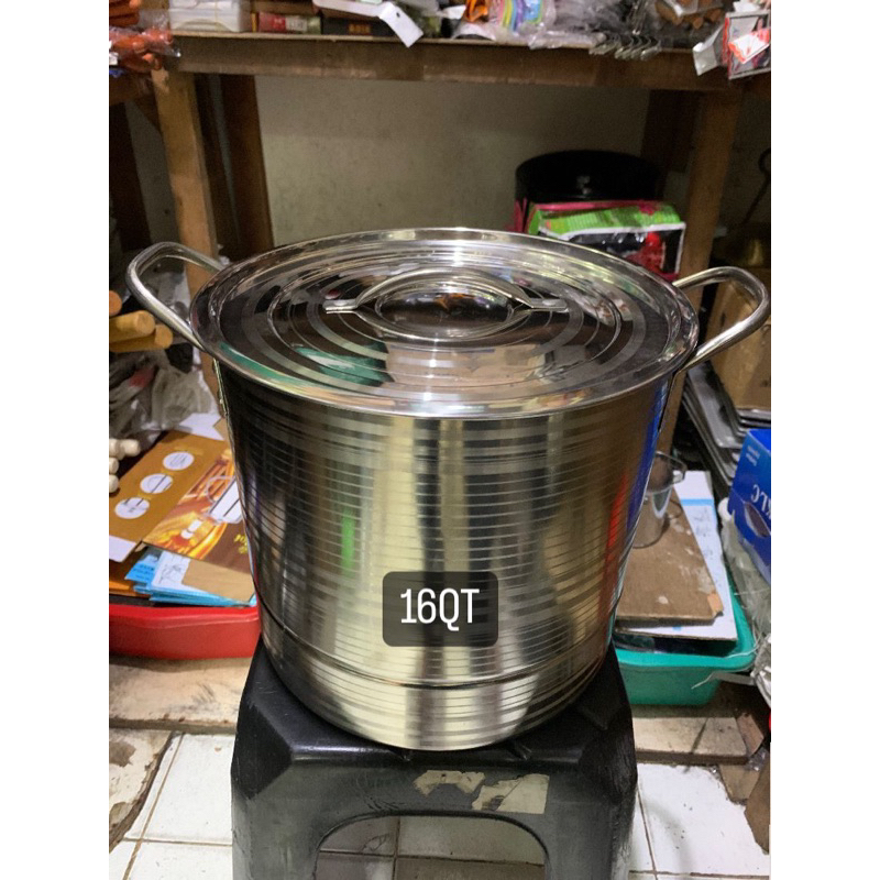 Panci rosh | dandang steamer kukusan stainles steel 16Qt ( 15L )