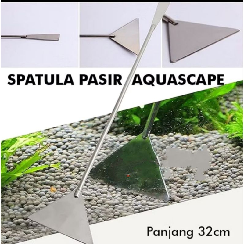 SAND SCRAPER AQUASCAPE SPATULA PASIR AQUASCAPE SCRAPER PERATA PASIR AQUASCAPE