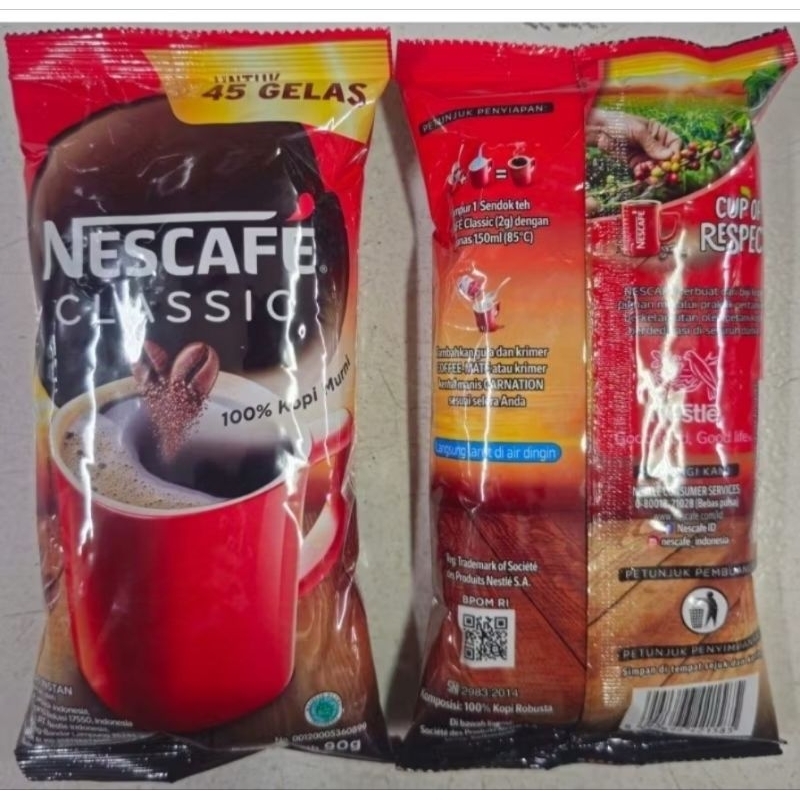 

Nescafe classic 90gr pouch