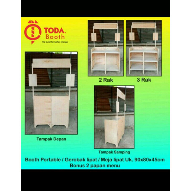 Toda Booth Portabel/ Grobak Lipat