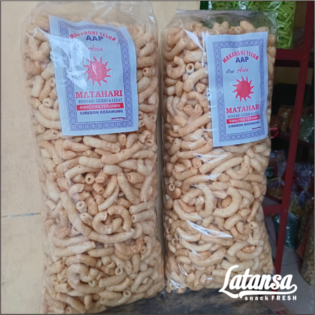 

MAKARONI TELOR/KERUPUK MAKARONI PIPA RASA ASIN GURIH 1KG