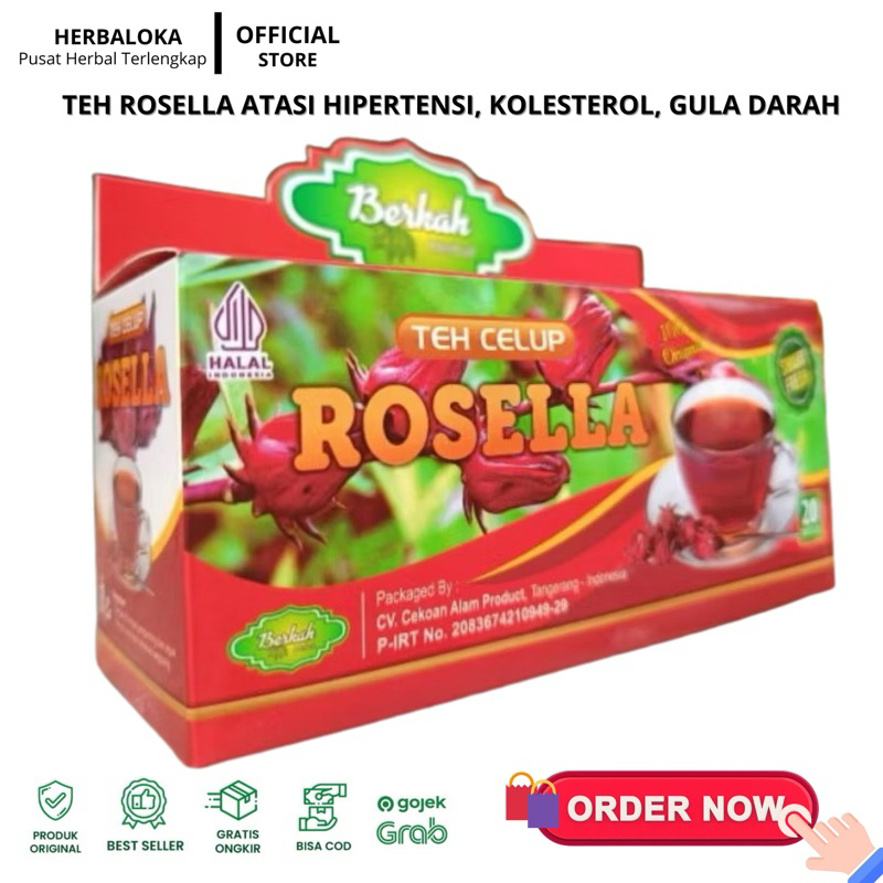 

Teh Celup Bunga Rosella Berkah Herbal Isi 20 Kantong Teh Celup