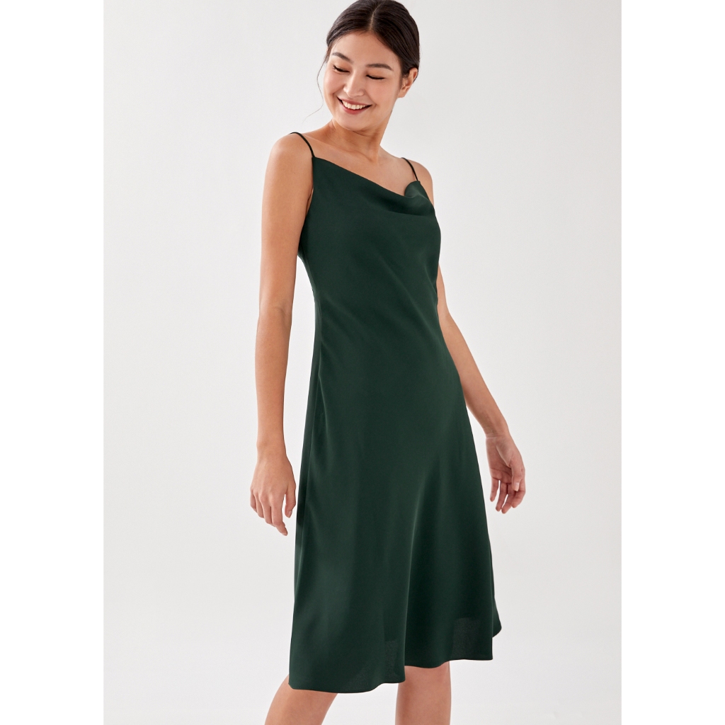 Ellisa cowl neck midi dress