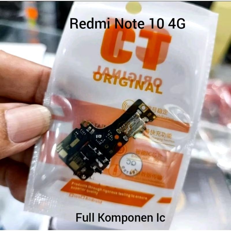 Papan Cas Konektor Cas Xioami Redmi Note 10 4G Original Full Komponen Ic Board Charger Papan Cas Kon