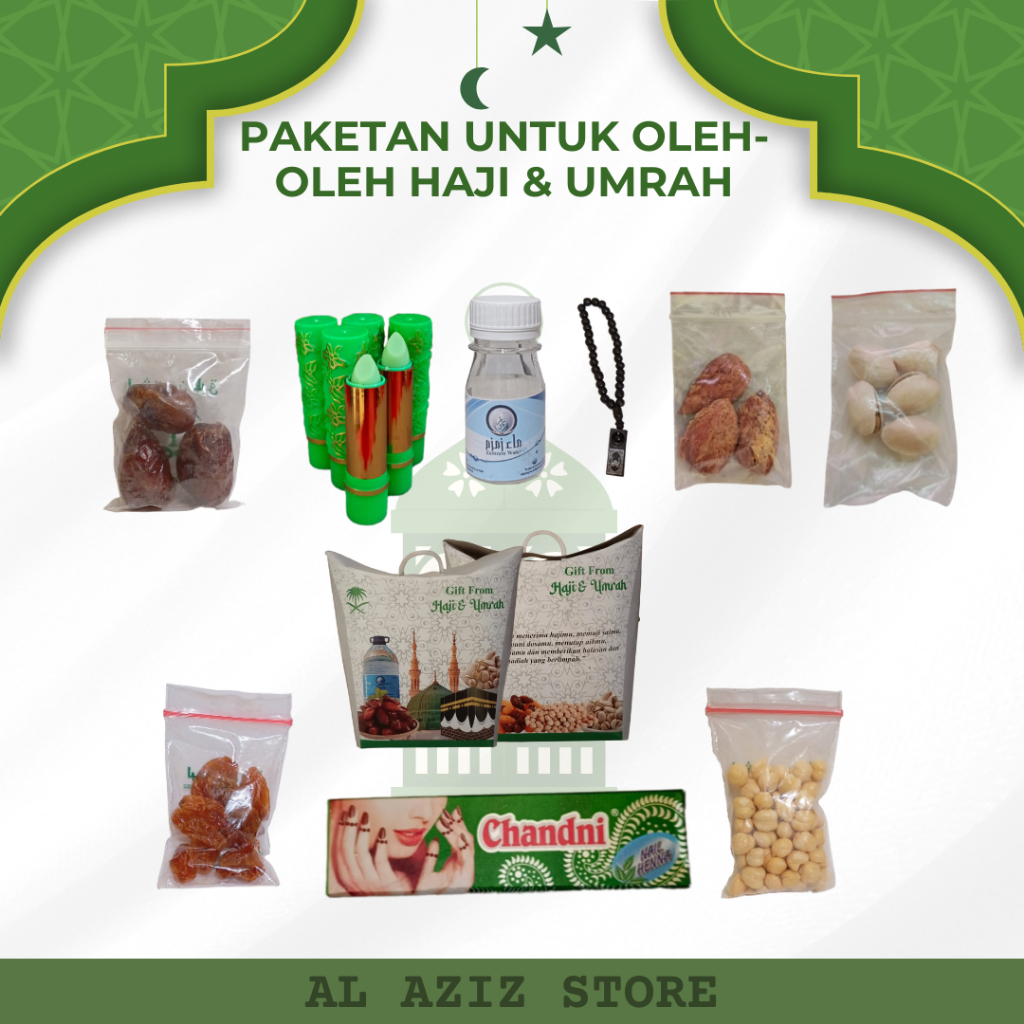 

paket hemat oleh oleh haji dan umroh ( TANPA ISI AIR ZAMZAM)