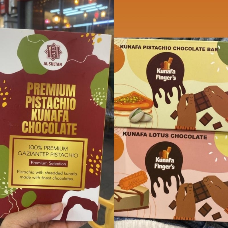 

KUNAFA PISTACHIO CHOCOLATE FINGER'S dan AL-SULTAN