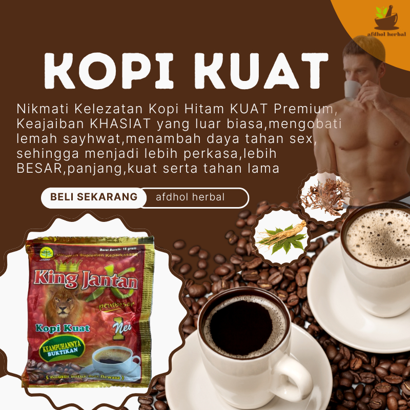 

kopi kuat jamu herbal king jantan