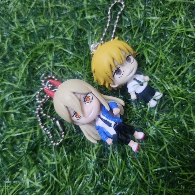 [ Chainsaw man ] Denji & Power Mini Figure Keychain