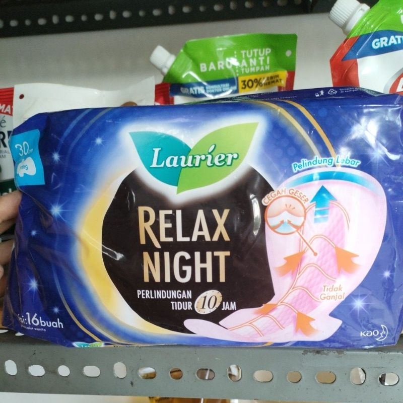 Pembalut Laurier /softex lurier relax Night 30 cm