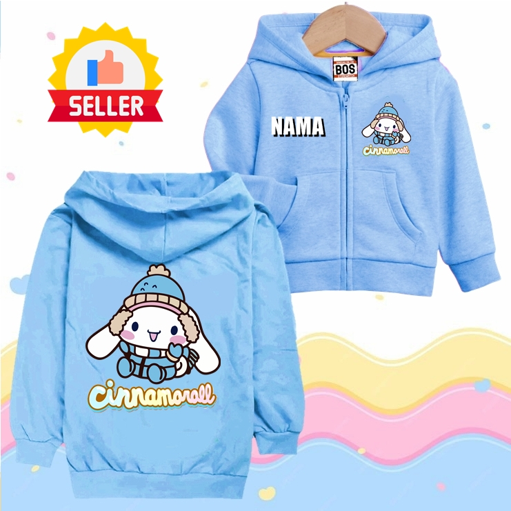 jaket anak perempuan lucu jeket anak cewek imut cinamoroll karakter cinamorol umur 4 5 6 7 8 9 10 11