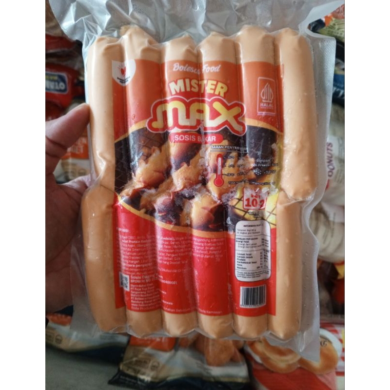 

Mister Max Sosis Ayam Bakar isi 12 pcs kemasan 550 gram