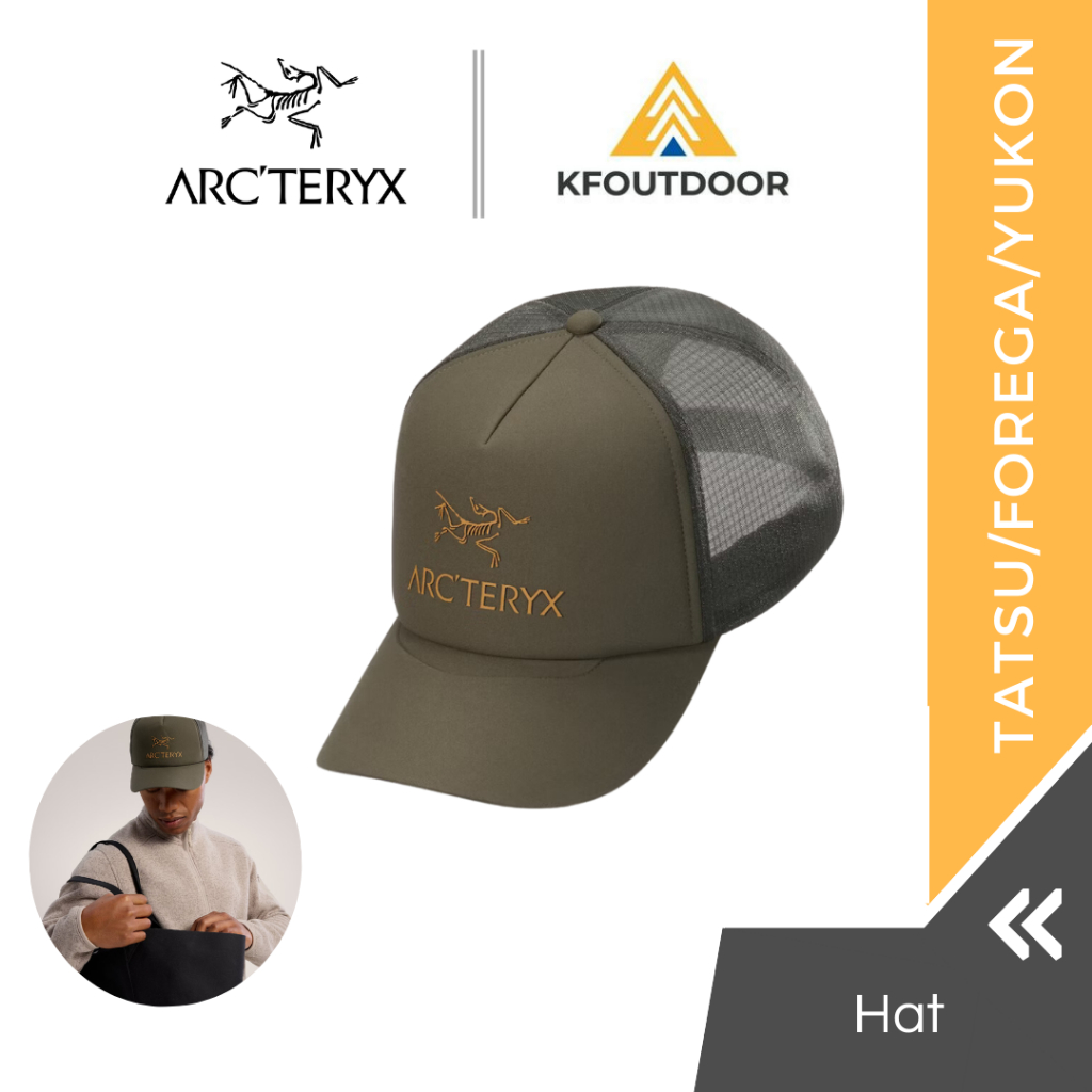 Topi Pria Original Arcteryx Hat Bird Word Trucker Curved