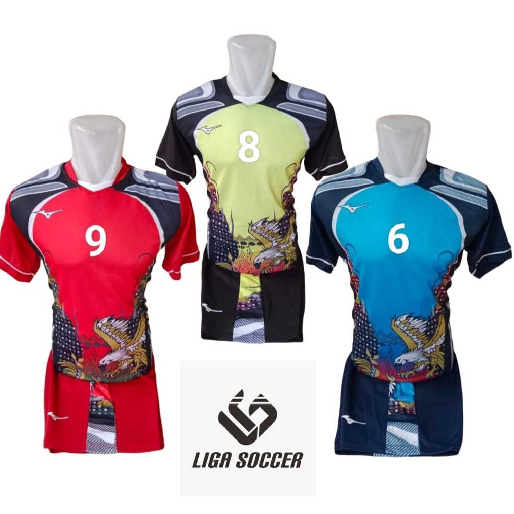 KODE W37K Setelan Voli lusinan jersy Voli Lusinan Bernomer Punggung Printing