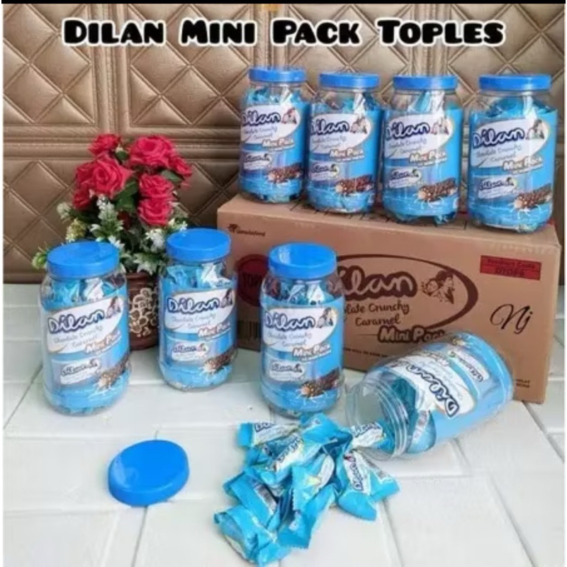 

1 Karton/ Dus Isi 8 Toples Dilan Choco Cruncy