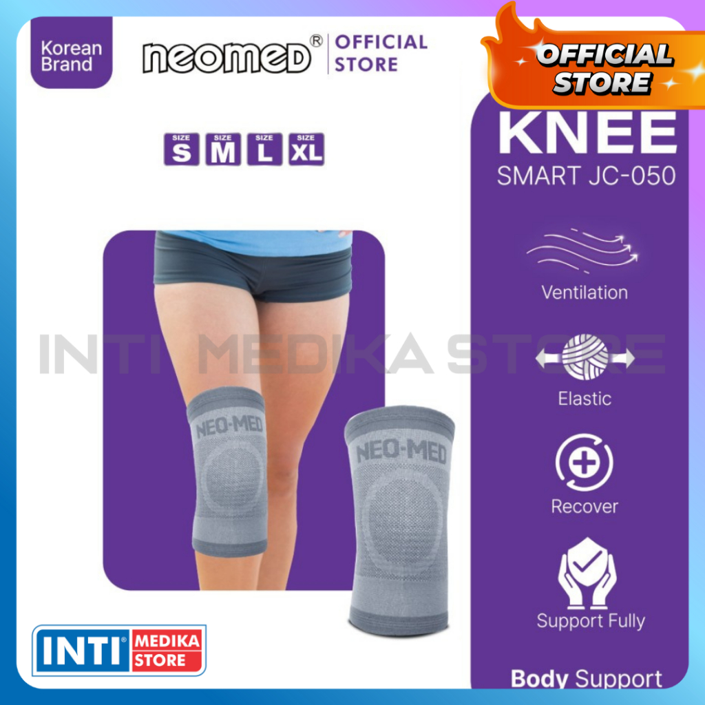 NEOMED - SMART KNEE Support JC-050 | Deker Olahraga Pelindung Lutut Kaki Cedera