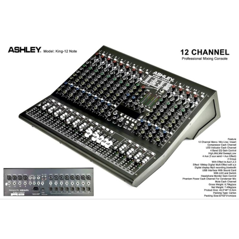 ashley mixer 12ch king12note